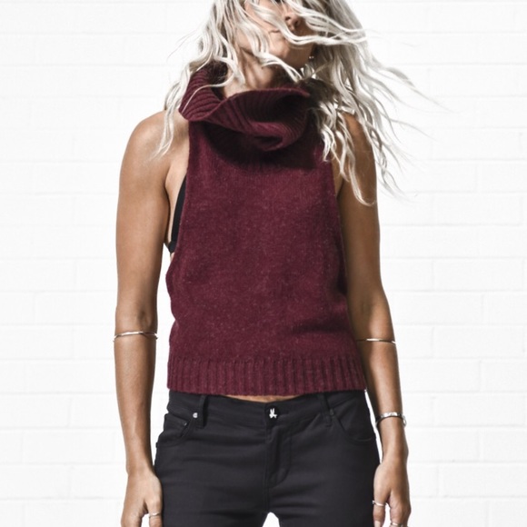 One Teaspoon Parisienne Night Roll Neck Top - Picture 3 of 5